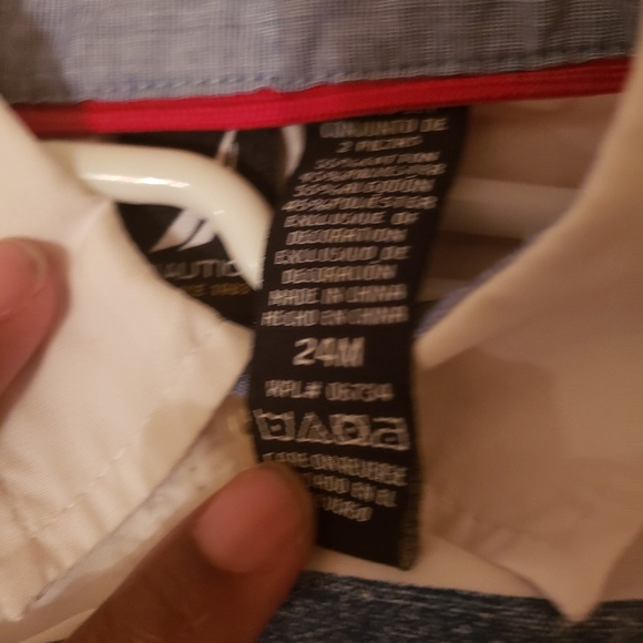 Toddler Boys Nautica White Red & Blue Set - Picture 2 of 2